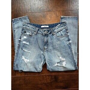Kancan Distressed Straight Leg Womens Jeans Sz 3/25